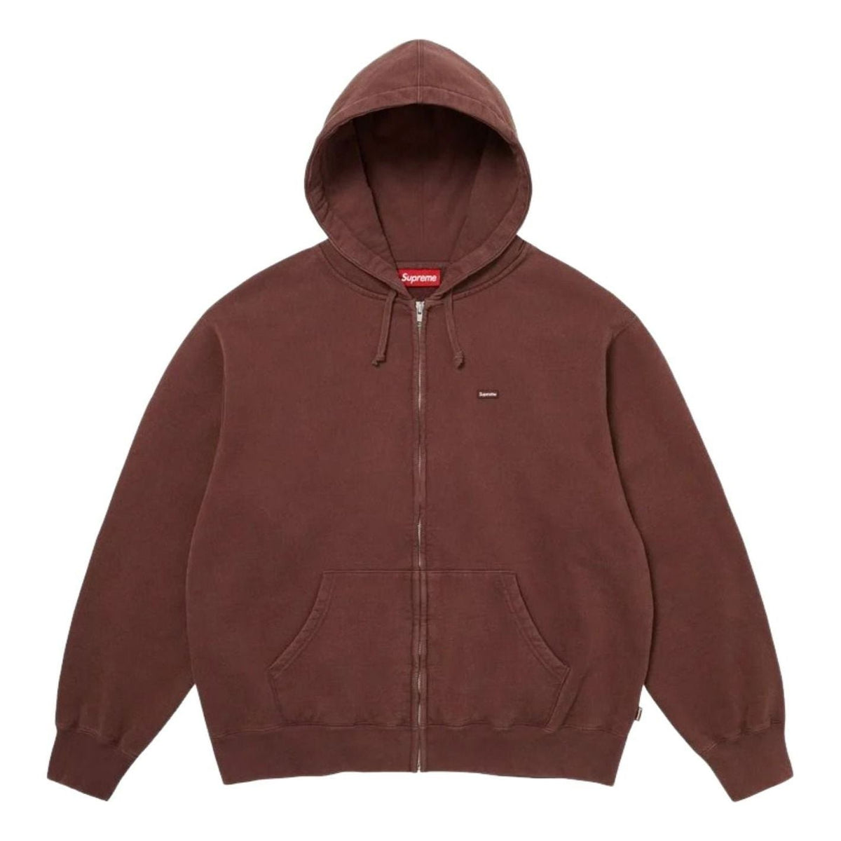 Supreme FW26 Small Box Zip Up Hooded Sweatshirt 'Brown' SUP-FW26-031-BRN