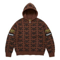 Supreme FW26 x Vanson Leathers Skull Zip Up Hooded Sweater 'Brown' SUP-FW26-075-BRN - Supreme Professional Edition