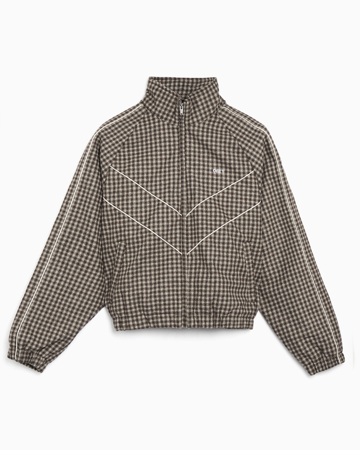 Chaqueta ligera de cuadros Relaxed OBEY Clothing Leisure Training para hombre