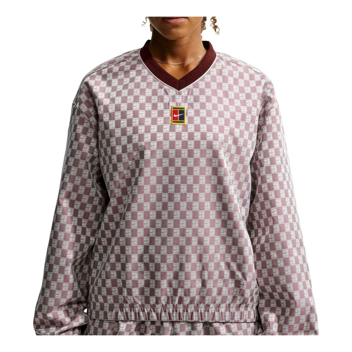(WMNS) Nike Court Court Collection Oversized Top 'Mystic Dates' IM9436-658 - Nike Professional Edition