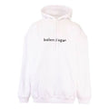 (WMNS) Balenciaga Logo Printing Hoodie White 578135TIV559040