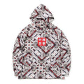 Li-Ning Loose Pullover Full Print 'Yellow Grey' AWDQ881-1