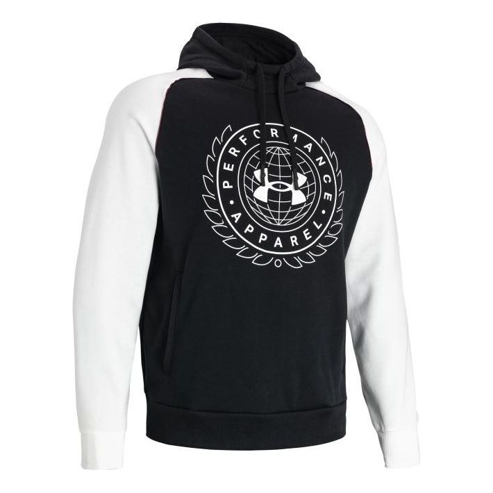 Under Armour Rival Varsity Fleece Hoodie 'Black White' 1373831-001