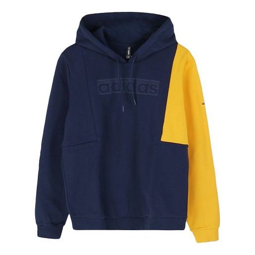 adidas neo Contrasting Colors Loose Sports Pullover Navy Blue EI4358