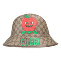 Gucci Apple Supreme Fedora Hat 'Beige Ebony' 700667-4HANT-8964