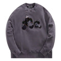 Palm Angels Patchwork Ripped Bear Crew 'Indigo' PMBA026F22FLE0024940