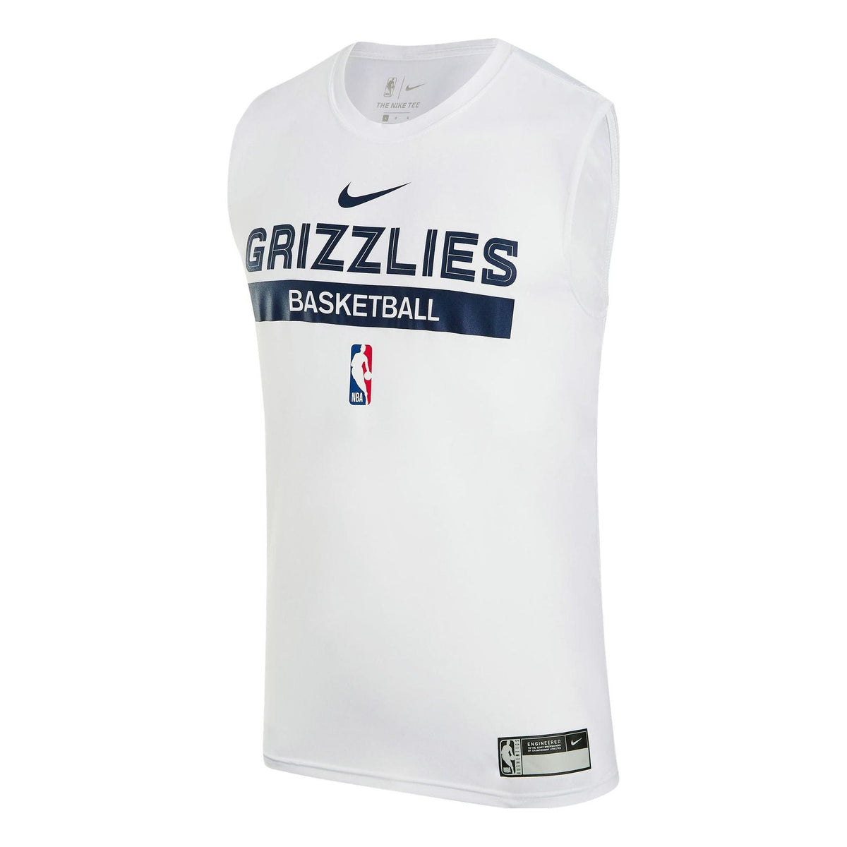 Nike x NBA DRI-FIT Memphis Grizzlies Training Jerseys 'White' FN5207-100