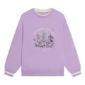 (WMNS) Li-Ning Floral Embroidered Logo Sweatshirt 'Purple' AWDS918-5