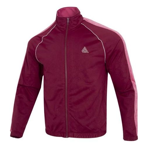 Men's Nike Ga Nk Lwt Jkt Athleisure Casual Sports Stand Collar Colorblock Jacket Wine Red DQ5661-638