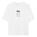 (WMNS) FILA Embroidered Logo Round Neck Sports Short Sleeve White F11W133195F-WT