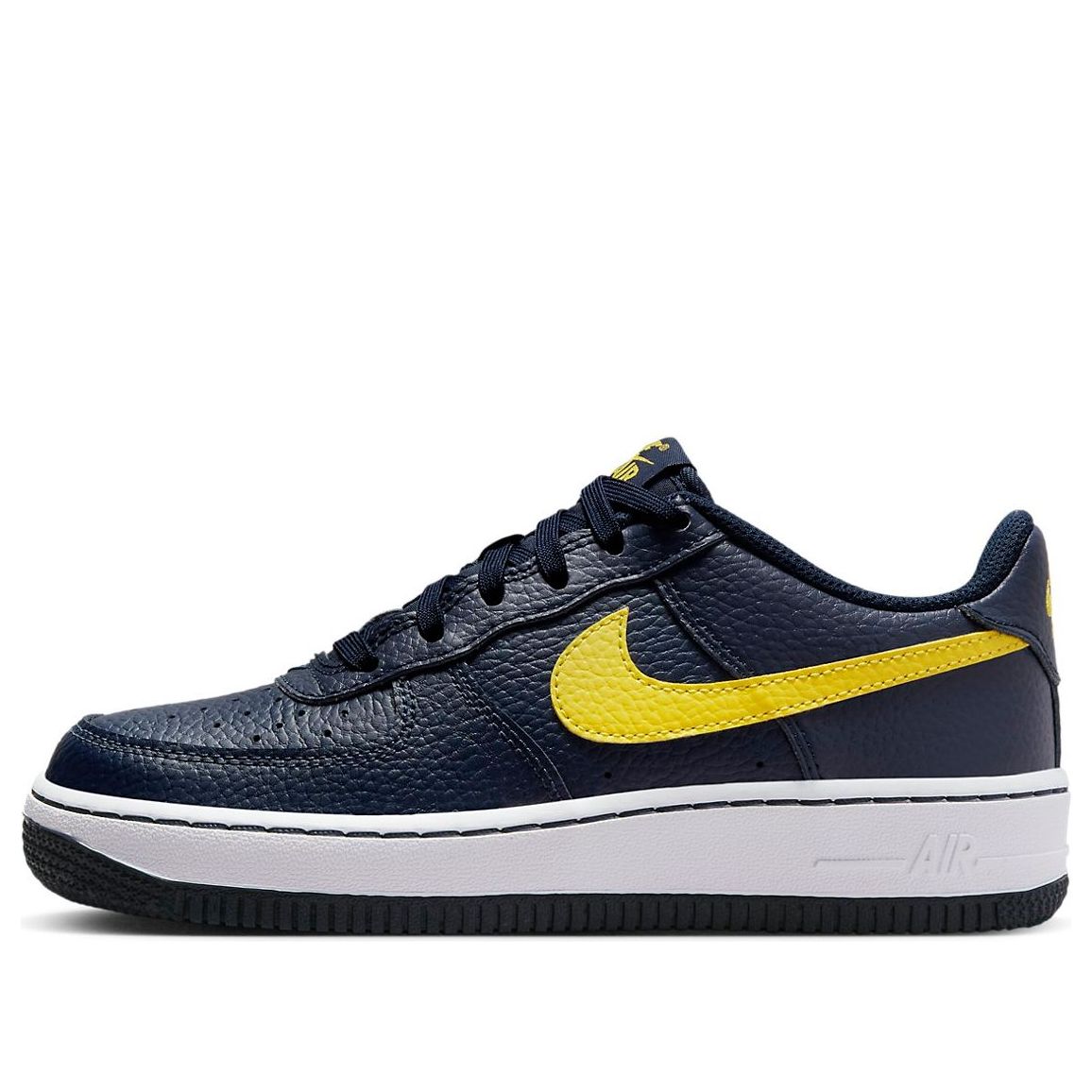 (GS) Nike Air Force 1 Low 'Black Yellow' DV7762-400