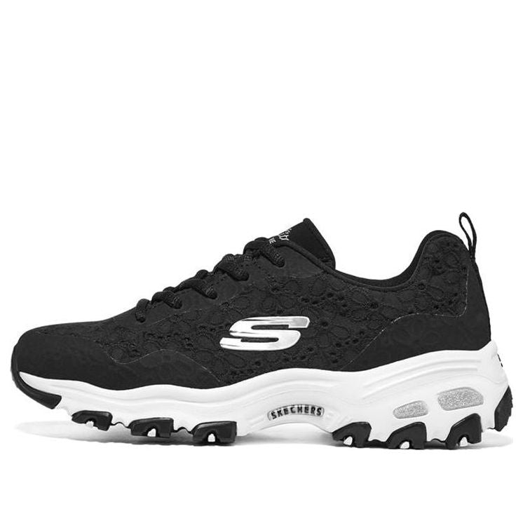(WMNS) Skechers DLites 1.0 'Black White' 896090-BKW
