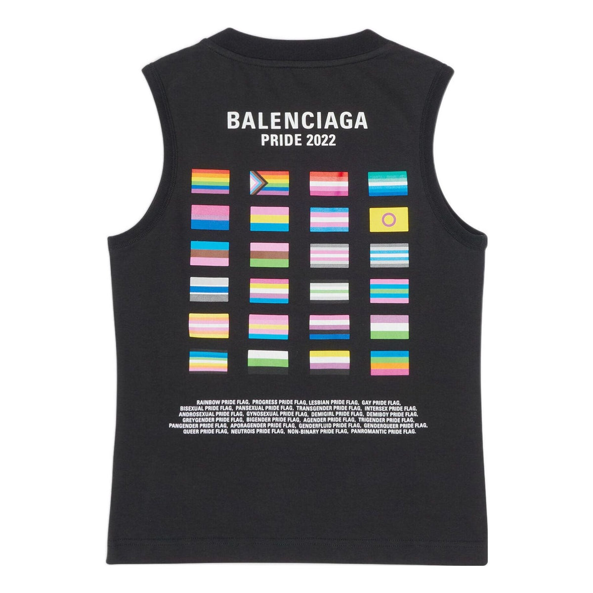 Balenciaga Pride 22 Tank Top 'Black White' 698102TMVO41070