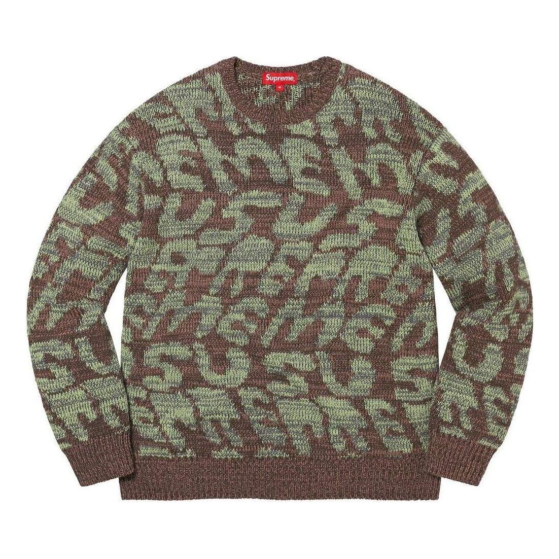 Supreme Stacked Sweater 'Brown Green' SUP-SS23-136