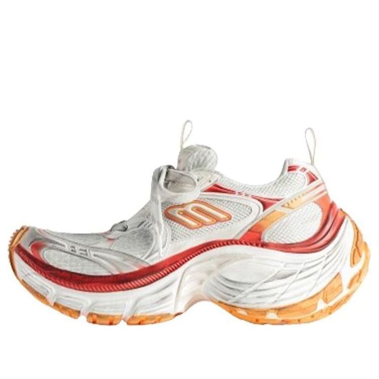(WMNS) Balenciaga 10XL Sneakers 'White Red and Orange Mesh TPU and Rubber' 792778W2MV29670