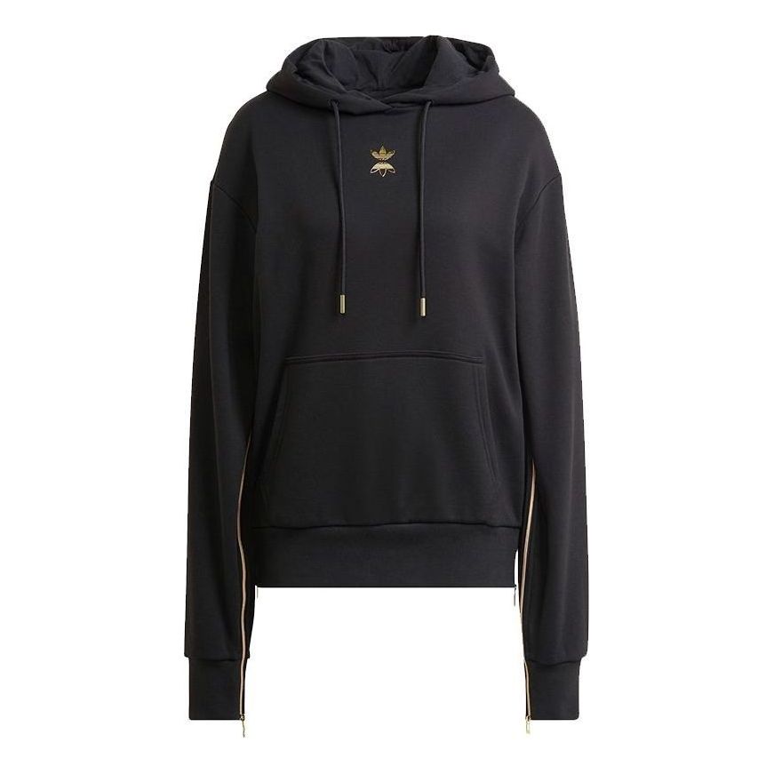 (WMNS) adidas Logo Hoodie 'Black' HG6654