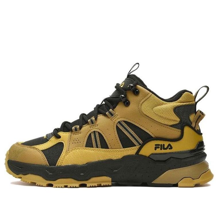 FILA Classic Court Shoes 'Black Yellow' F12M342125FBH