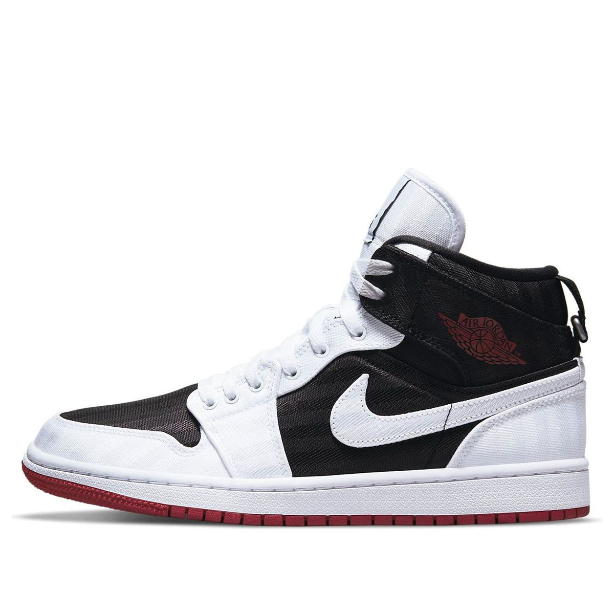 (WMNS) Air Jordan 1 Mid SE Utility 'White Black Gym Red' DD9338-016