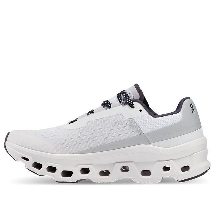 (WMNS) On Running Cloudmonster 'White Black Grey' 61.98433