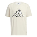adidas Solid Color Logo Athleisure Casual Sports Short Sleeve Unisex Bauxite Brown HS4395