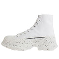 Alexander McQueen Paint Tread Slick High Sneakers 'White Black' 682413W4MVI9061