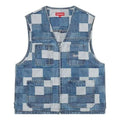 Supreme Patched Denim Vest 'Teal White' SUP-SS21-805