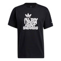 adidas originals Funny Alphabet Printing Sports Round Neck Short Sleeve Black H16236