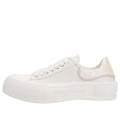 (WMNS) Alexander McQueen Deck Sneakers 'White Pink Glittered' 702047WICEV8868