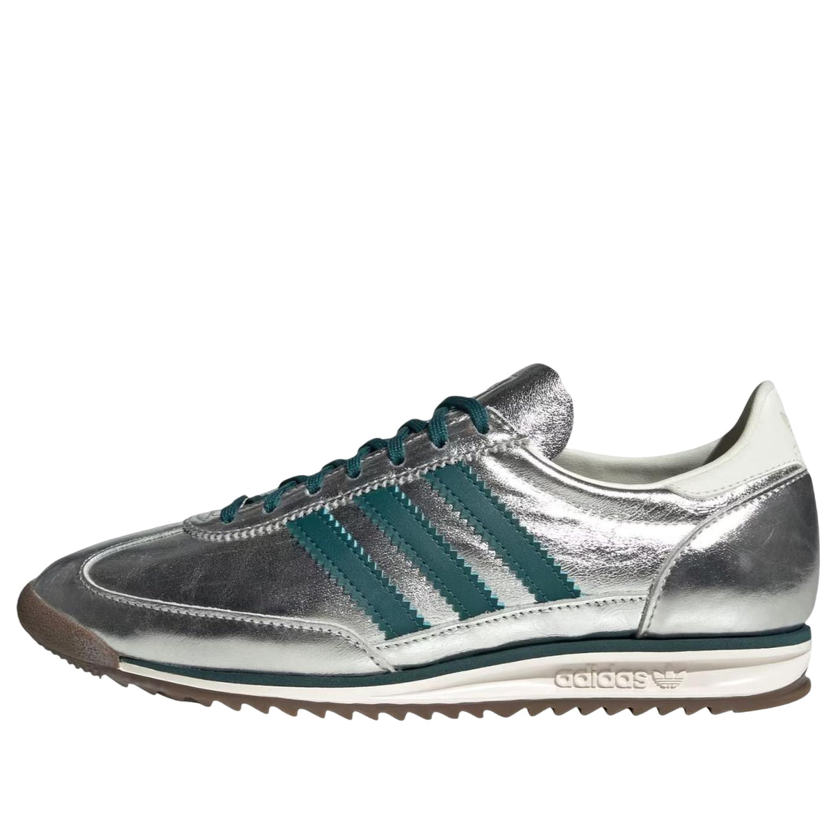 (WMNS) adidas SL 72 'Silver Metallic Rich Green Off White' KJ2293 - adidas Professional Edition