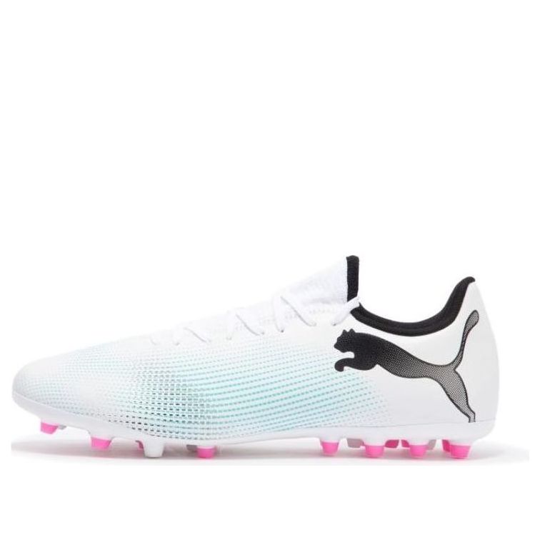 PUMA Future 7 Play MG Cleats 'White Blue Pink' 107725-01