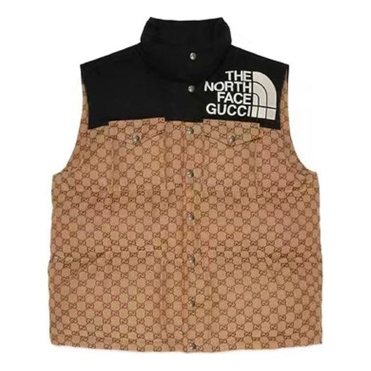 Gucci x The North Face GG Padded Vest 'Beige Ebony Black' 670910-Z8APZ-2184