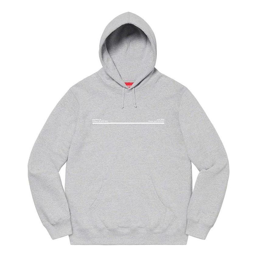 Supreme Shop Hoodie 'Grey White' SUP-FW20-146