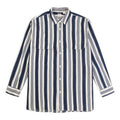 Men's Levis Series Pure Cotton Stripe Long Sleeves Gray Shirt 34583-0001