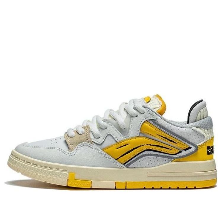 (WMNS) Li-Ning Wave Pro 'White Yellow' AECS094-1