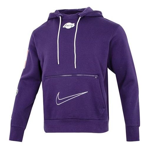 Nike Athletic Hooded Long Sleeves Hoodie Men's Purple DR2420-535