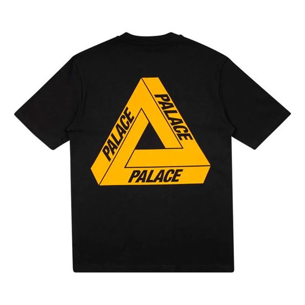 PALACE Tri-To-Help limited Orange Triangle Short Sleeve Unisex Black P18TS236