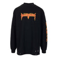Balenciaga Metallica Long Sleeve T-shirt 'Black Orange' 693949TMV881055