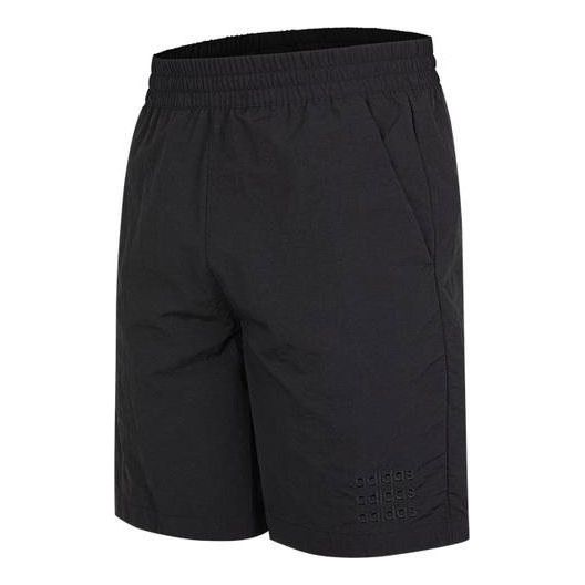 adidas neo Side Large Logo Athleisure Casual Sports Shorts Black GP6392