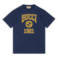 Gucci Cotton Jersey Printed T-Shirt 'Blue' 771758-XJF3R-4622