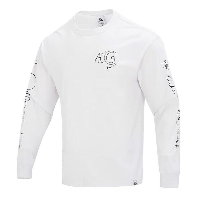 Nike x ACG Logo Long T-Shirt 'White' FJ2136-121