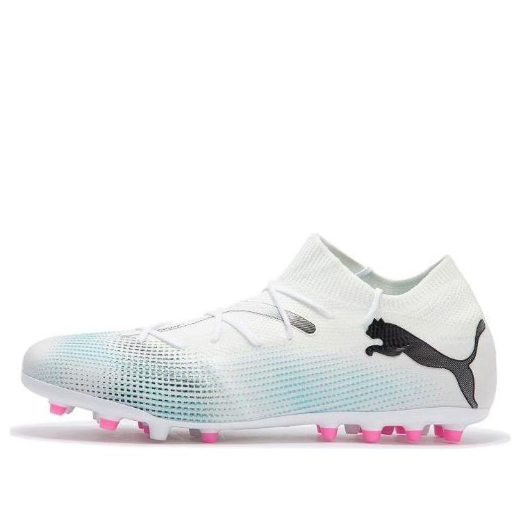 PUMA Future 7 Match MG Cleats 'White Blue Pink' 107719-01