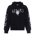 (WMNS) KENZO Rose Alphabet Logo Hoodie Black F952SW780952-99