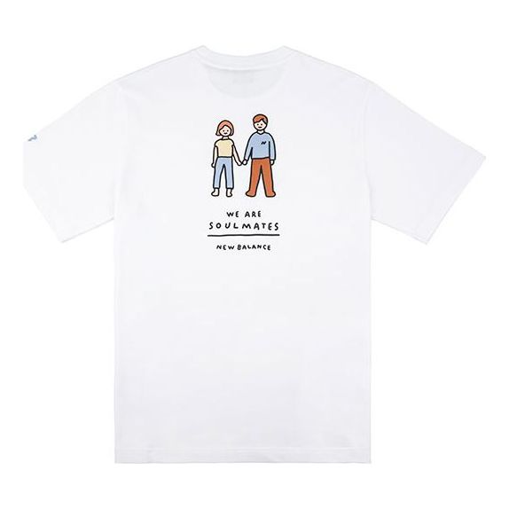 New Balance Men's New Balance x ZERO PER ZERO Crossover Limited Cartoon Character Short Sleeve White NEA3V973-WT