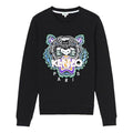 (WMNS) KENZO Tiger Head Pattern Long Sleeves Round Neck Hoodie Black F852SW7054XA-99