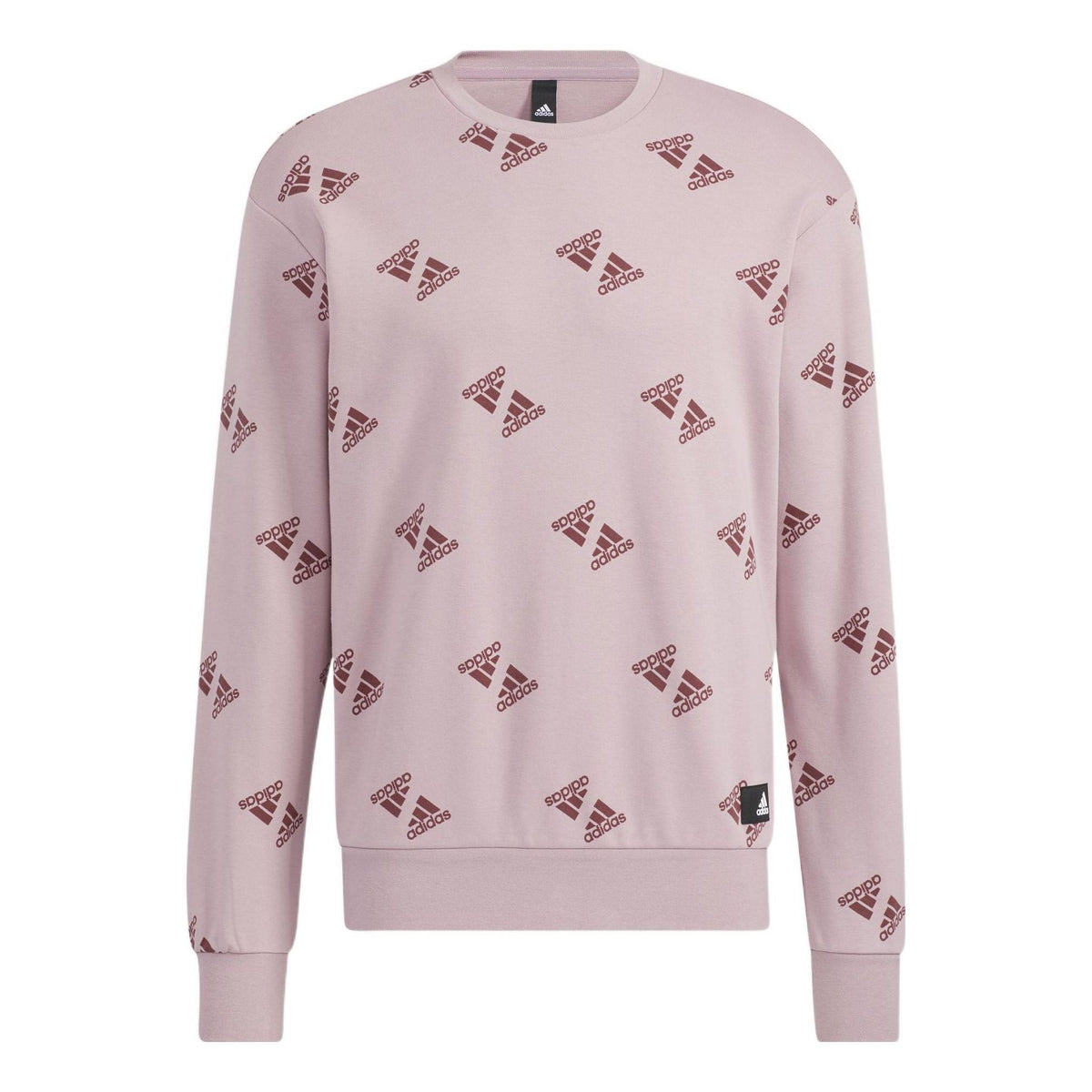 adidas Fi Bp1 Aop Swt Full Print Sports Round Neck Pullover Couple Style Pink HE7449