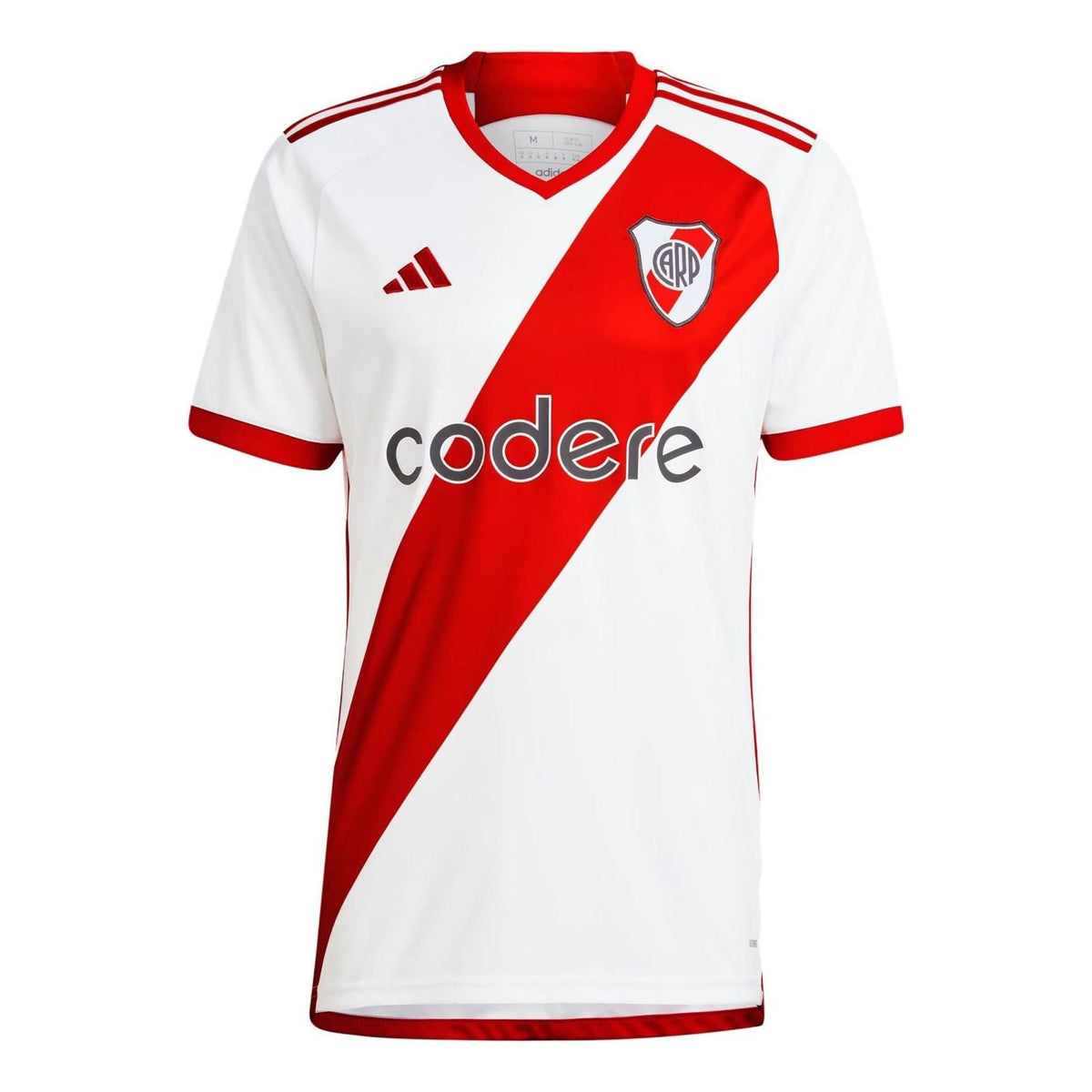 adidas Club River Plate 23/24 Home Jersey Asia Sizing 'White Red' HT3677