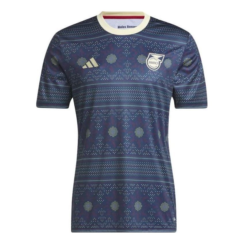 adidas Jamaica Tiro 23 Pre-Match Jersey Asia Sizing Asia Sizing 'Collegiate Navy' HS5227