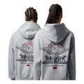 Air Jordan x Levi's Full-Zip Hoodie Asia Sizing 'Grey Heather Black Gym Red' IM6735-050