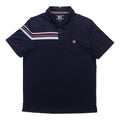 FILA Contrast Colors StripesSport Casual Short Sleeve poloShirt Men s Blue F11M121114F-NV