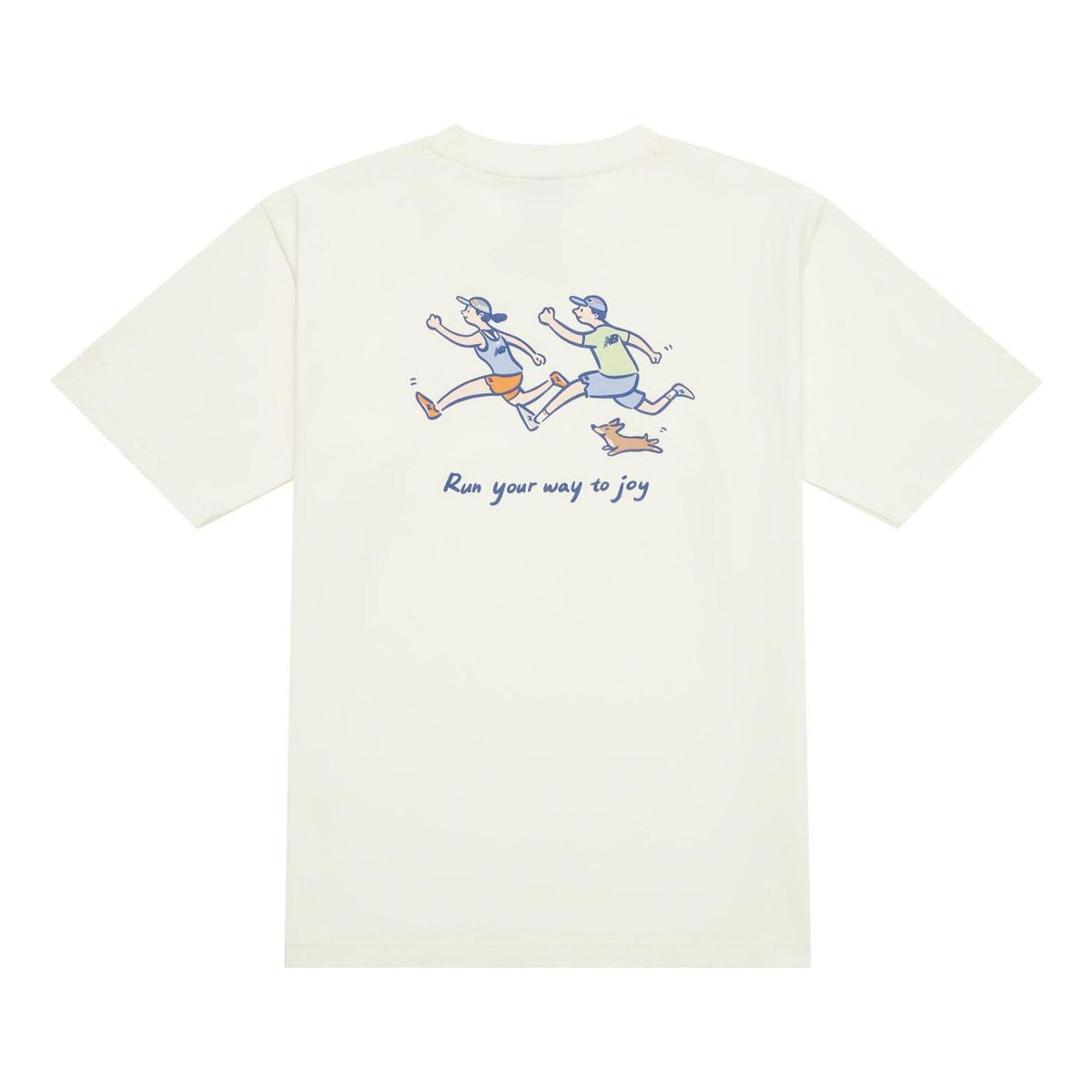 New Balance Running Duo Graphic T-Shirt Asia Sizing 'Ivory' NEE26121-IV